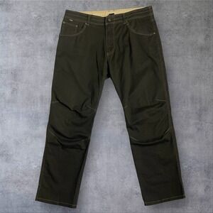 KÜHL Easy Rydr Pants Mens Dark Moss Green Mens 38X30 Canvas Outdoor  Workwear